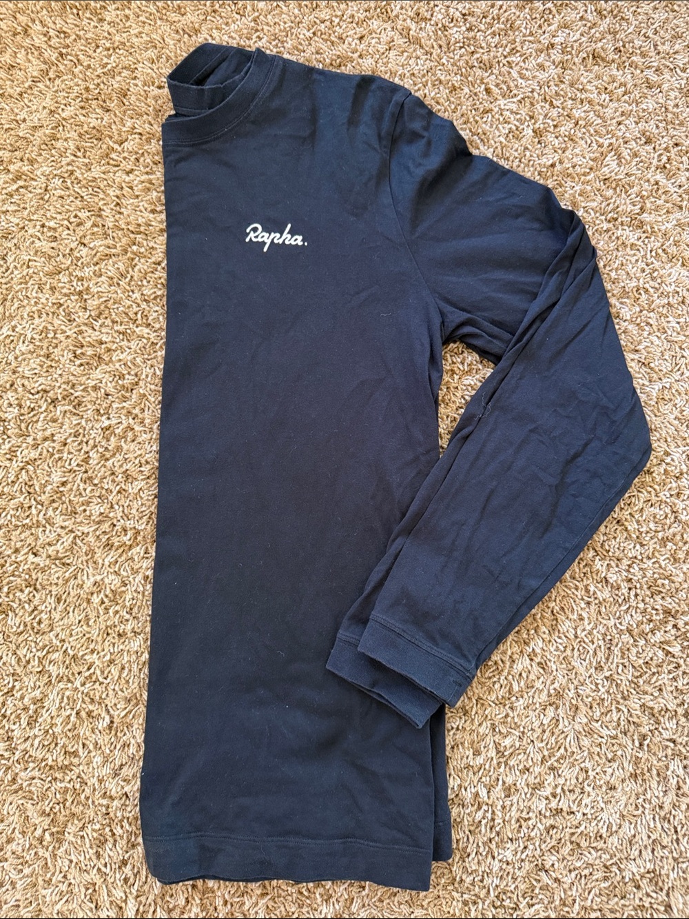Rapha Black Long Sleeve Logo Tee